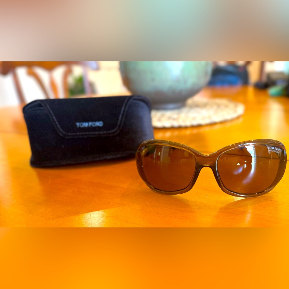 Tom Ford Jennifer 61mm Polarized Sunglasses - Dark Brown